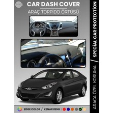 E-BİZ Hyundai Elantra (2011-2017) Torpido Örtüsü Ön Göğüs Araca Özel Uv Koruma Kaymaz Kolay Montaj
