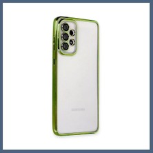 Bezos Samsung Galaxy A73 5g Uyumlu Kılıf Lensli Silikon - Yeşil BZS10
