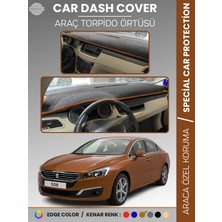 E-BİZ Peugeot 508 (2011-2018) Torpido Örtüsü Ön Göğüs Koruma Torpido Koruma Birebir Uyum Kaymaz Özel Kesim