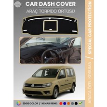 E-BİZ Volkswagen Caddy (2015-2021) Torpido Örtüsü Ön Göğüs Koruma Torpido Koruma Tam Uyum Çatlamayı Önler
