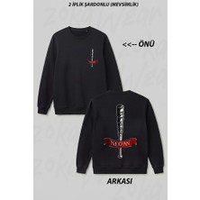 Zoka Wear Walking Dead Negan Dizi Tisort Zokawmc Ön Arka Baskılı Bisiklet Yaka Sweatshirt