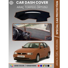 E-BİZ Seat Cordoba (1998-2001) Torpido Örtüsü Ön Göğüs Koruma Torpido Koruma Birebir Uyum Kaymaz
