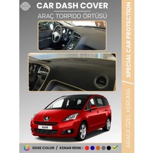 E-BİZ Peugeot 5008 (2011-2014) Torpido Örtüsü Panel Koruma Torpido Koruma Tam Uyum Kaymaz Özel Kesim