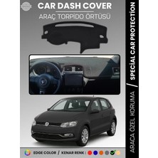 E-BİZ Volkswagen Polo (2009-2019) Torpido Örtüsü Ön Göğüs Koruma Torpido Koruma Tam Uyum Kaymaz Özel Kesim