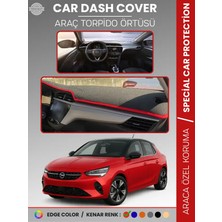 E-BİZ Opel Corsa F (2019+) Torpido Örtüsü Ön Göğüs Koruma Torpido Koruma Birebir Uyum Kaymaz Özel Kesim