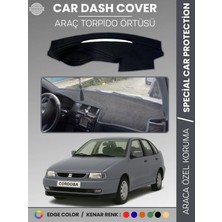 E-BİZ Seat Cordoba (1998-2001) Torpido Örtüsü Ön Göğüs Koruma Torpido Koruma Birebir Uyum Kaymaz