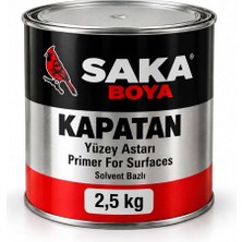 Saka Boya Hızlı Kuruyan Kapatan Astar 2,5 L – Beyaz Is, Pas ve Leke Izolasyon Astarı