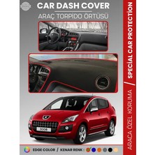 E-BİZ Peugeot 3008 (2011-2014) Torpido Örtüsü Panel Koruma Torpido Koruma Birebir Uyum Kaymaz Özel Kesim