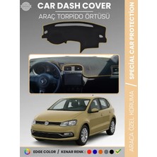 E-BİZ Volkswagen Polo (2009-2019) Torpido Örtüsü Ön Göğüs Koruma Torpido Koruma Tam Uyum Kaymaz Özel Kesim