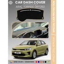 E-BİZ Kia Rio (2019+) Torpido Örtüsü Ön Panel Halı Torpido Koruma Tam Uyum Araca Özel Kaymaz Kolay Montaj
