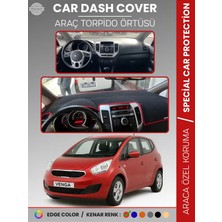 E-BİZ Kia Venga (2009-2011) Torpido Örtüsü Ön Panel Halı Torpido Koruma Tam Uyum Araca Özel Kaymaz