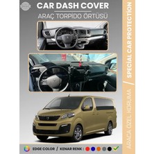 E-BİZ Peugeot Traveller (2016-2023) Torpido Örtüsü Panel Koruma Torpido Koruma Tam Uyum Kaymaz Özel Kesim