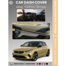 E-BİZ Opel Corsa F (2019+) Torpido Örtüsü Ön Göğüs Koruma Torpido Koruma Birebir Uyum Kaymaz Özel Kesim
