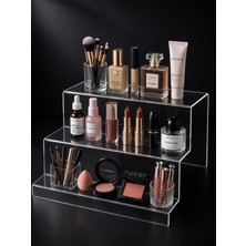 Elarque Çok Katlı Pleksi Makyaj ve Takı Organizeri 24X25X8CM