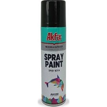 Akfix Sprey Boya Parlak Siyah Ral 9005 400 ml