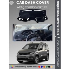 E-BİZ Peugeot Rifter (2018-2025) Torpido Örtüsü Ön Göğüs Koruma Torpido Koruma Tam Uyum Kaymaz Özel Kesim