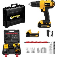 Elarque Japon Professıonel Tools 58V 8AH Metal Şanzıman Şarjlı Vidalama 27PRÇ Uç Se