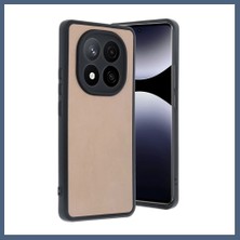 Bezos Redmi Note 14 Pro 4g Uyumlu Kılıf Aras Deri Kapak - Pudra BZS10