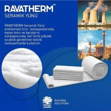 Ravatherm Seramik Izolasyon Yünü Battaniye 3600X610X50 mm - 128KG/M3