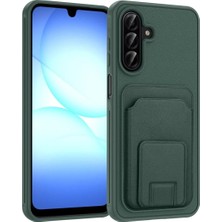 Acex Samsung Galaxy A17 Uyumlu Kartlıklı Kılıf – Gizli Kart Bölmeli, Stand Özellikli, Kamera Korumalı, Darbeye Dayanıklı, Deri Dokulu Telefon Kılıfı