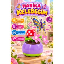 Farbu Oyuncak Harika Kelebeğim Lisanslı 18 cm 360 Derece Uçan Titreşimli Değişebilir Uçlu Güneş Enerjili Oyuncak