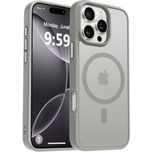 Acex iPhone 15 Pro Güçlü Manyetik Telefon Kılıfı Mag-Safe ile Uyumlu Askeri Düzey Düşme Koruması Güçlü Silikon Kenarlar Ince Yarı Saydam Mat Koruyucu Kılıf