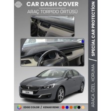 E-BİZ Peugeot 508 (2011-2018) Torpido Örtüsü Ön Göğüs Koruma Torpido Koruma Birebir Uyum Kaymaz Özel Kesim
