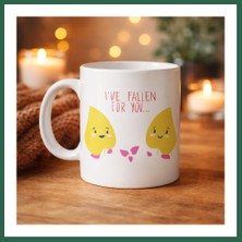 Vintessy Vıntessy Model 29 – I’ve Fallen For You Yazılı Sevimli Aşk Temalı Porselen Kupa BZS01