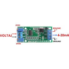 Elarque 0-5V 0-10V To 4-20MA Sinyal Çevirici Modül