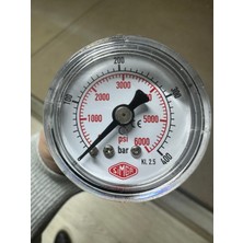 Elarque 0-400 Bar Ø40 mm Arkadan Bağlantılı Kuru Tip Manometre
