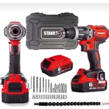 Elarque Red Xr 58V 8AH Li-Ion Akülü Matkap 30 Parça Seti