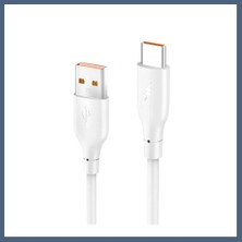 Bezos Konfulon DC65 USB To Type-C 1m 3.0A Hızlı Şarj Kablo - Beyaz BZS10