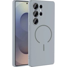 Acex Samsung Galaxy S25 Ultra Uyumlu Magsafe Manyetik Şarj Destekli Mat Silikon Kılıf – Kamera Korumalı, Darbelere Dayanıklı, Ince ve Şık Tasarım