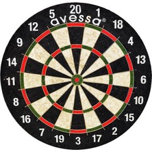 Avessa 18 inç 46 cm Domuz Kılı Profesyonel Dart Seti Uzun Ömürlü Hedef Tahtası ve Çelik Uçlar