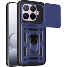 Acex Xiaomi 17T Uyumlu Zırhlı Kılıf, Sürgülü Kamera Korumalı, Manyetik Standlı, Darbeye Dayanıklı Kapak