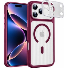 Acex iPhone 17 Pro Max Uyumlu Magsafe Manyetik Kılıf – Kamera Korumalı, Çizgili Dokulu, Darbelere ve Çizilmelere Karşı Dayanıklı, Şık Tasarım Telefon Kılıfı