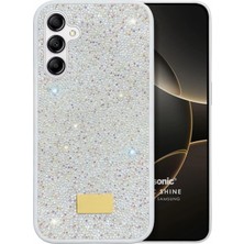 Acex Samsung Galaxy A17 Uyumlu Taşlı Simli Kılıf – Parlak Kristal Taş Işlemeli, Işıltılı Lüks Tasarım, Kamera Korumalı, Şık ve Dayanıklı Kadın Telefon Kılıfı