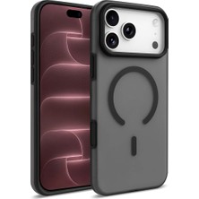 Acex iPhone 18 Pro /17 Pro Güçlü Manyetik Telefon Kılıfı Mag-Safe ile Uyumlu Askeri Düzey Düşme Koruması Güçlü Silikon Kenarlar Ince Yarı Saydam Mat Koruyucu Kılıf