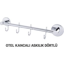 Elarque Dörtlü Otel Kancalı Askılık