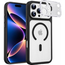 Acex iPhone 17 Pro Max Uyumlu Magsafe Manyetik Kılıf – Kamera Korumalı, Çizgili Dokulu, Darbelere ve Çizilmelere Karşı Dayanıklı, Şık Tasarım Telefon Kılıfı