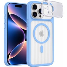 Acex iPhone 15 Pro Uyumlu Magsafe Manyetik Kılıf – Kamera Korumalı, Çizgili Dokulu, Darbelere ve Çizilmelere Karşı Dayanıklı, Şık Tasarım Telefon Kılıfı