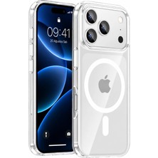 Acex iPhone 17 Pro Max Şeffaf Magsafe Uyumlu Kılıf – Darbeye Dayanıklı Şeffaf Telefon Kılıfı – Kamera Koruyucu – Ince ve Şık Tasarım