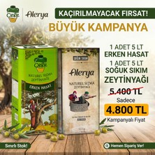 1 Adet Cere 5lt Erken Hasat Naturel Sızma - 1 Adet Alerya 5lt Soğuk Sıkım Naturel Sızma Zeytinyağı