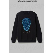 Zoka Wear Eric Prydz Baskili U Ön Baskılı Bisiklet Yaka Sweatshirt