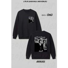 Zoka Wear Cocteau Twins Poster Dream Pop Love Music Ön Arka Baskılı Bisiklet Yaka Sweatshirt