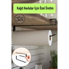 Elarque Mutfak Düzenleyici Metal Kağıt Havluluk Peçetelik Banyo Askısı