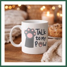 Vintessy Vıntessy Talk To My Paw – Sevimli Kedi Patili Porselen Kupa Model 57 BZS01