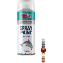 Akfix Sprey Boya Parlak Makina Kırmızı Ral 3002 400 ml (300 Gr)