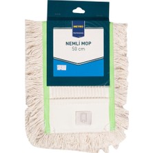 Elarque Nemli Mop 50 cm Yedek Ucu 8'li Avantaj Paketi - 8 Adet