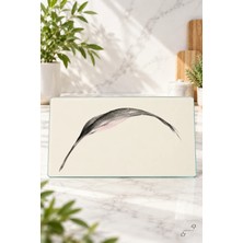 Orkide Yaprağı — 25 × 35 cm Tekli Cam Kesme ve Servis Tahtası